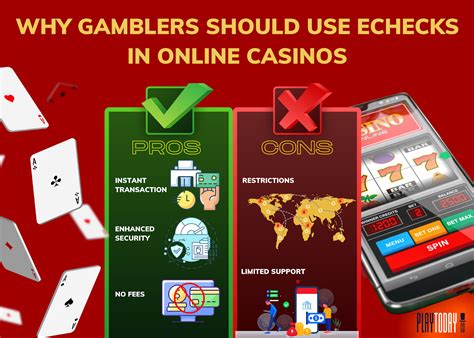 echeck deposit casinos